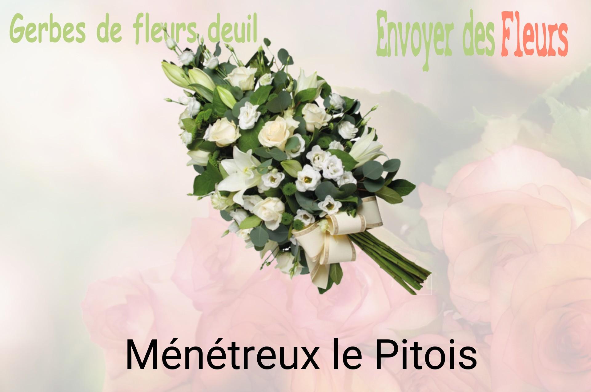 Gerbe de fleurs de deuil livrée à Ménétreux-le-Pitois